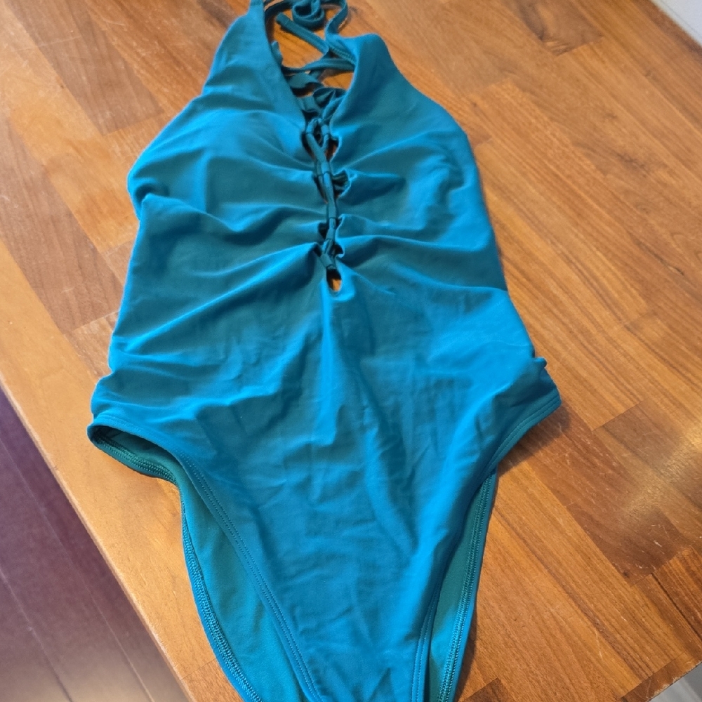 American Eagle Outfitters Teal One Piece Swimsuit